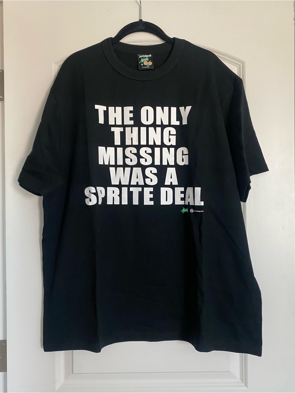 Sprite X Joe Freshgoods Black Tshirt Sprite Deal XL NWOT